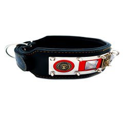 Black-Red ''Venom'' Dog Collar Dark Version