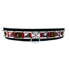 Black-Red ''Venom'' Dog Collar Dark Version