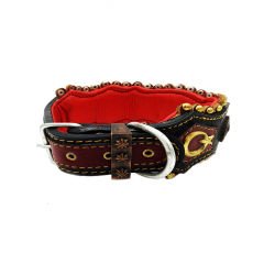 Star and Crescent ''Giant'' Dog Collar Dark Version
