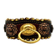 Star and Crescent ''Giant'' Dog Collar Dark Version