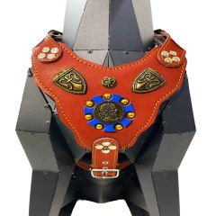 Light Brown ''Prometheus'' Leather Dog Harness