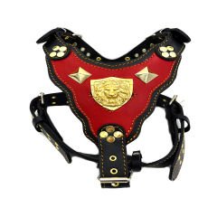 Red-Black ''King Lion'' Dog Harness