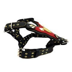 Red-Black ''King Lion'' Dog Harness
