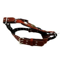 Brown ''Prometheus''  Leather Dog Harness