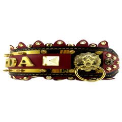 Personalized Special Design Luxury Handmade Leather Dog Collar With Name
