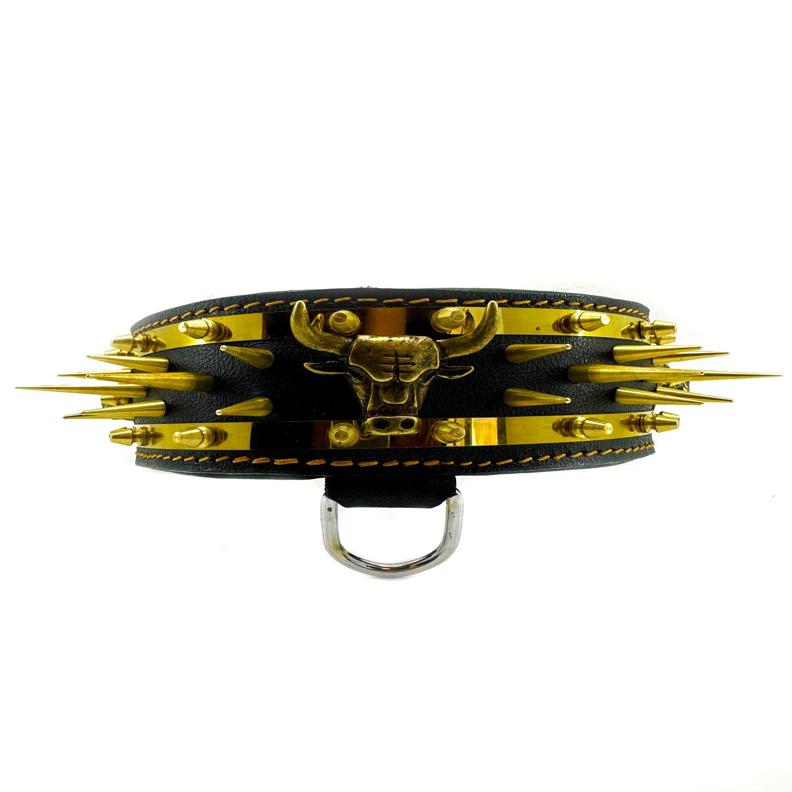 Chicago Bulls Design Handmade Spiked Dog Collar