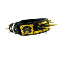 Chicago Bulls Design Handmade Spiked Dog Collar