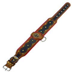 Lion Figured Handmade Dog Collar