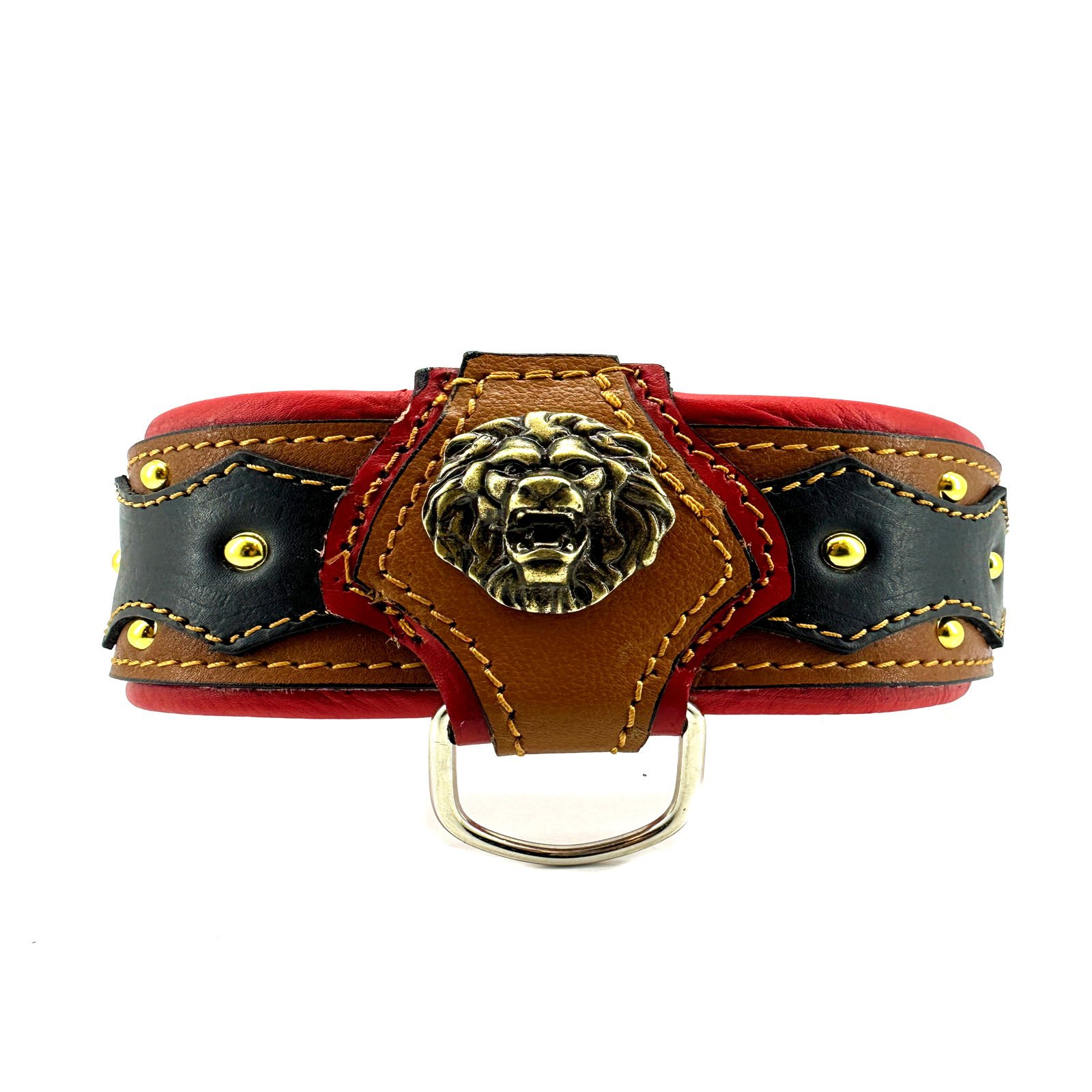 Lion Figured Handmade Dog Collar