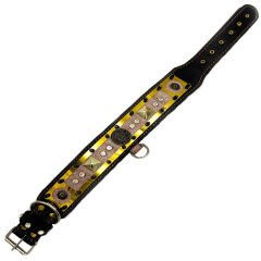 Luxury Crystal Stone Silvery Bitcoin Dog Collar