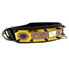 Luxury Crystal Stone Silvery Bitcoin Dog Collar