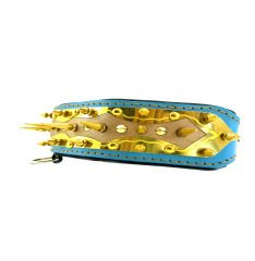 Gold Tones Spiked Dog Collar