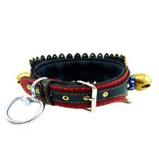 Luxury Big Belled Evil Eye Beaded Dog Collar
