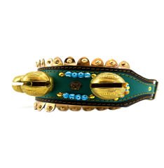 Big Belled Leather Dog Collar