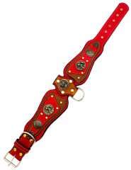 Ancient Greek Special Design Leather Dog Collar