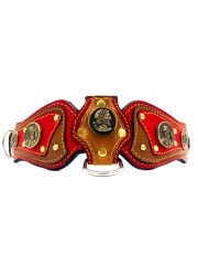 Ancient Greek Special Design Leather Dog Collar