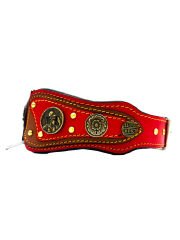 Ancient Greek Special Design Leather Dog Collar