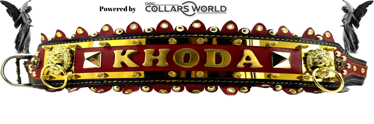Personalized Special Design Luxury Handmade Leather Dog Collar With Name