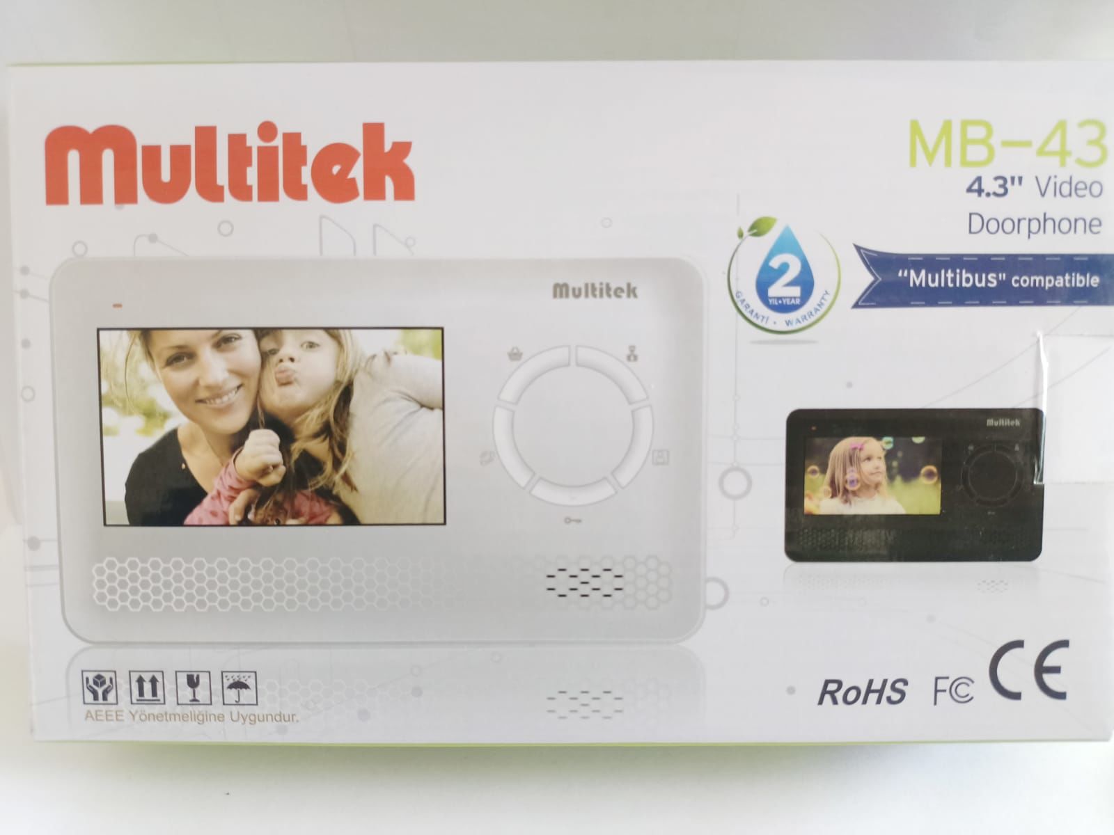 MB-43 MULTİBUS SESLİ GÖRÜNTÜLÜ KAPI TELEFONU