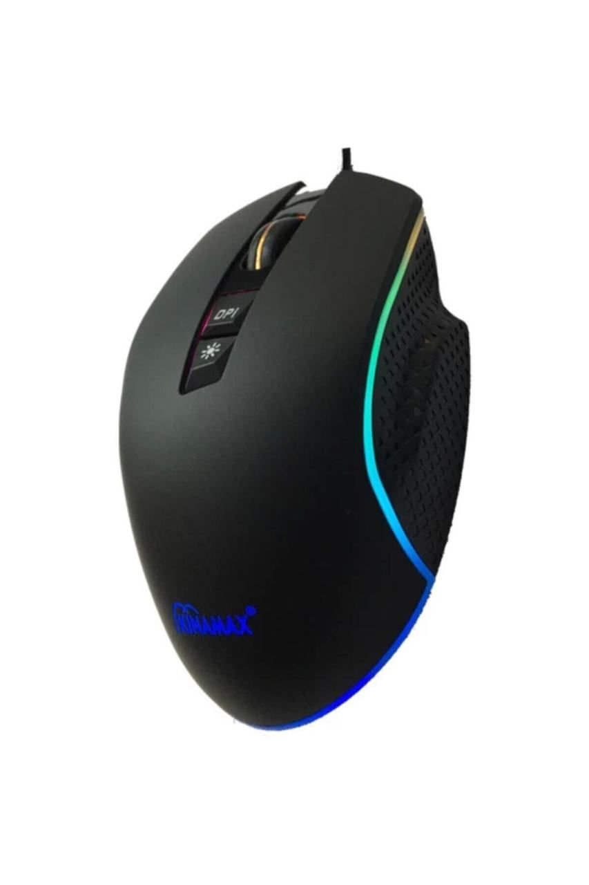 Kinamax KXSGM3889 6400 DPI RGB USB Siyah Oyuncu Mouse