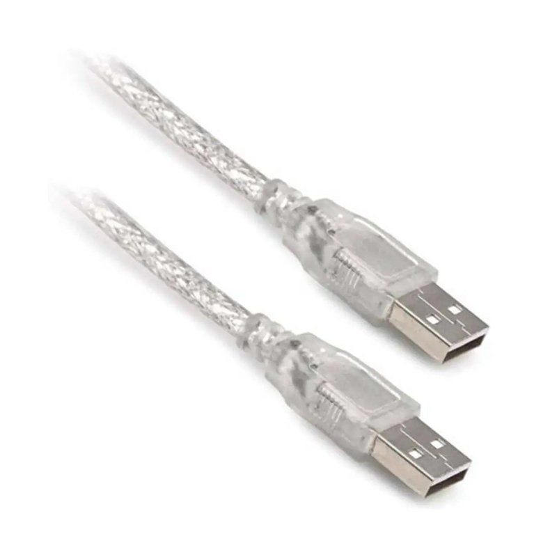 Usb Erkek Erkek 1.5 Metre Şeffaf Kablo