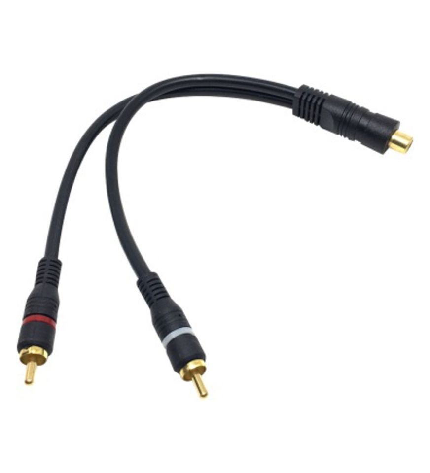 ANFİ Y KABLO 1 DİŞİ 2 ERKEK 25 CM KABLO