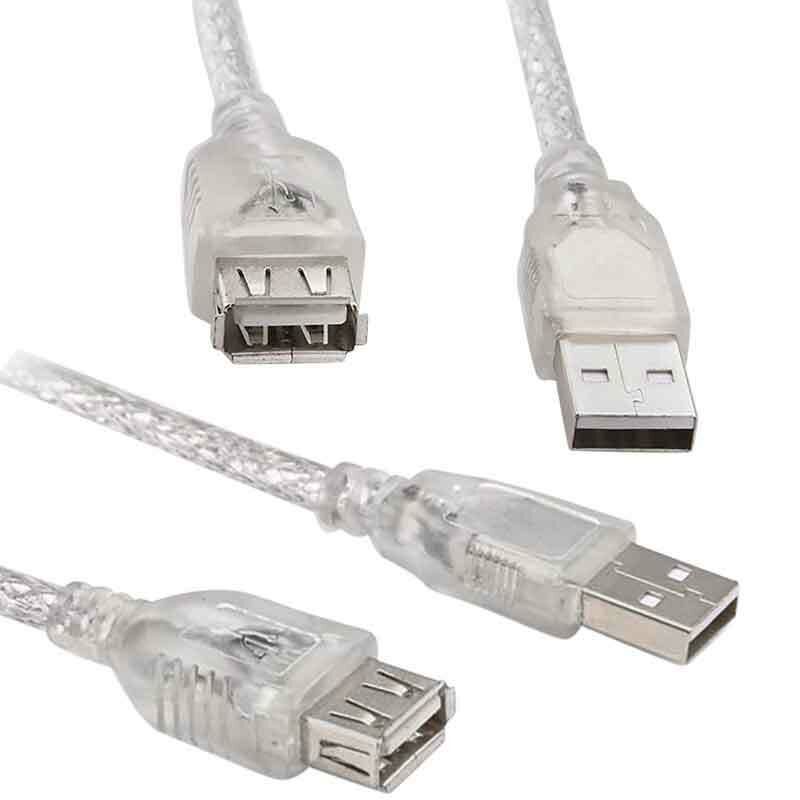 USB Uzatma Kablosu 1.5 M - Şeffaf