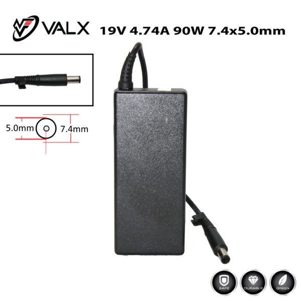 Valx LA-19075 19V 4.74A 90W 7.4×5.0mm HP  DELL Laptop Adaptör