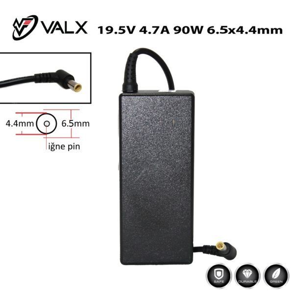 Valx LA-19564 19.5V 4.7A 90W 6.5×4.4mm Sony Laptop Adaptör