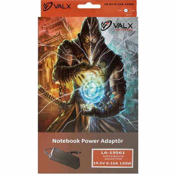 Valx LA-19561 19.5V 6.15A 7.4×5.0 Hp / Dell Laptop Adaptör
