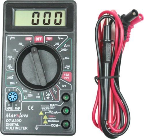 Marxlow DT-830D Dijital Multimetre(Avometre) - Siyah Ölçü Aleti