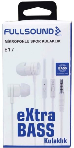 Fullsound Extra Bass Mikrofonlu Kulakiçi Kulaklık Siyah Renk