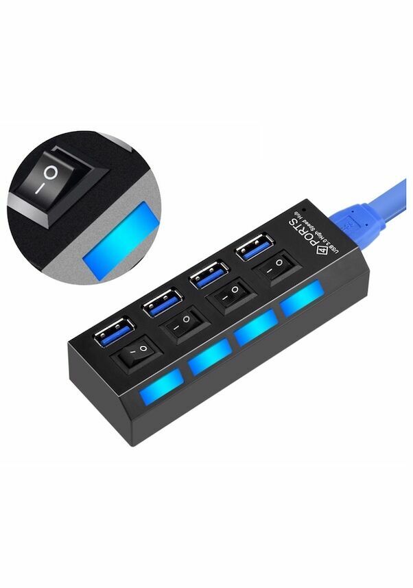 Tunytech 4 Port Hızlı USB 3.0 Çoğaltıcı Çoklayıcı HUB Switch