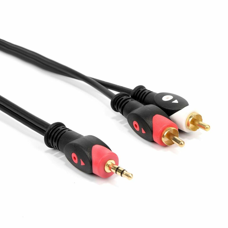Tunytech 2 Rca Erkek + 3.5 MM Stereo Erkek 5 Metre