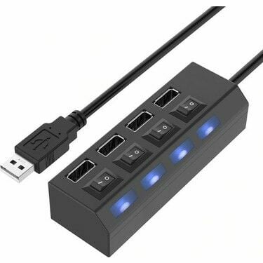 Tunytech USB Çoklayici Kablolu Anahtarli 4 Port