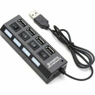 Tunytech USB Çoklayici Kablolu Anahtarli 4 Port