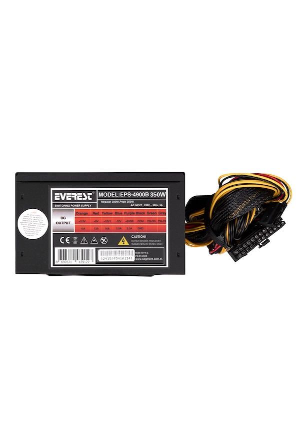 Everest EPS-4900B Real-300W Peak-350W 3*Sata Power Supply