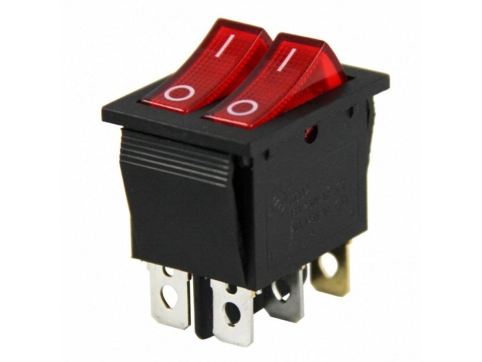 IC-101 İkili Işıklı Anahtar ON-OFF 6P