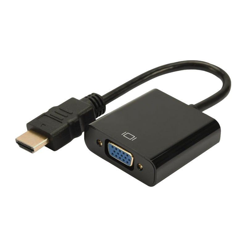 HDMI To VGA Çevirici Adaptör Ses Çıkışsız Kutulu