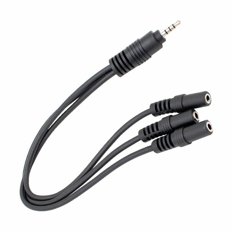 Kulaklık Mikrofon Çoklayıcı 3 Port 3.5 Mm Splitter Çevirici Dönüştürücü