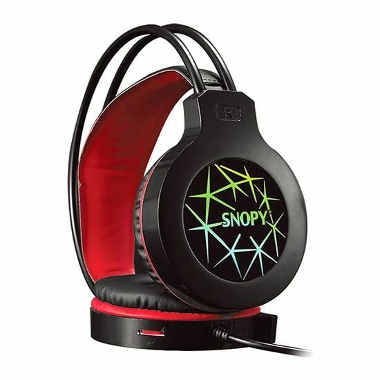 Snopy SN-GX7 CRAZY Siyah USB Ledli Mikrofonlu Oyuncu Kulaklığı