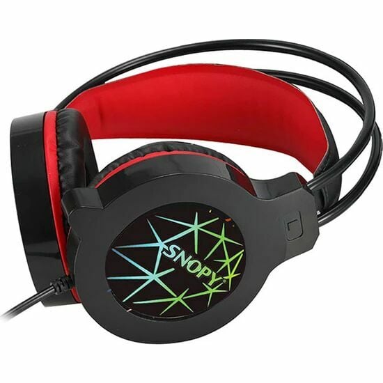 Snopy SN-GX7 CRAZY Siyah USB Ledli Mikrofonlu Oyuncu Kulaklığı