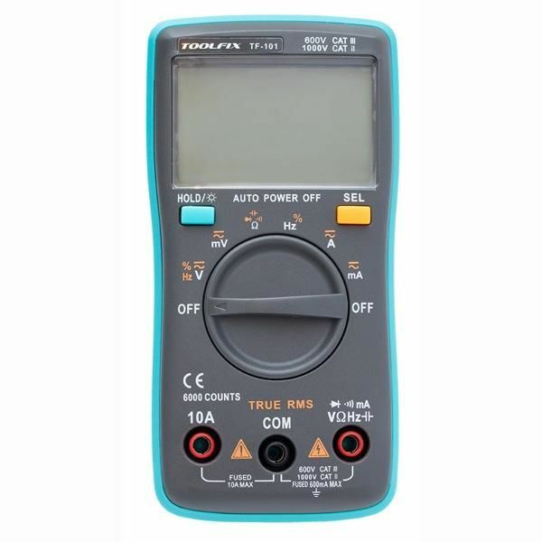 Toolfix TF-101 True Rms Dijital Multimetre Ölçü Aleti