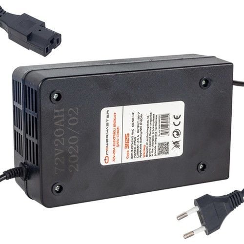 Powermaster PM-31801 60 Volt - 20 Amper Elektrikli Bisiklet Şarj Cihazı