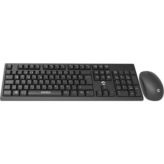 Everest KM-2510 Kablosuz Q Multimedia Klavye + Mouse Set Siyah