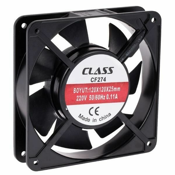 120x120x25 AC 220V Aksiyel Fan - Class
