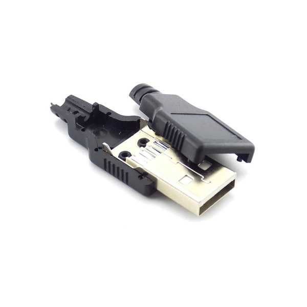 USB A Tipi Konnektör - Kapaklı