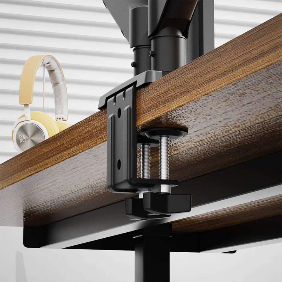 POWERMASTER PM-252D 13-32'' AMORTİSÖRLÜ STAND ÇİFT KOL LCD-LED MONİTÖR TUTUCU STAND ASKI APARATI