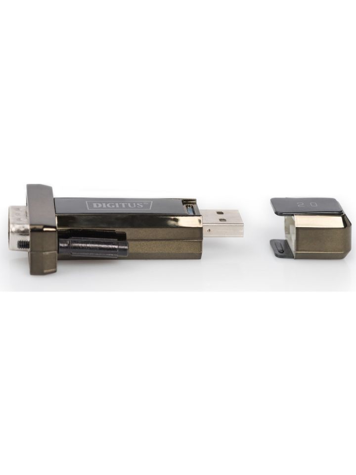 Digitus USB 2.0 RS232 (Seri) Çevirici, USB A erkek - DB9 erkek, USB
