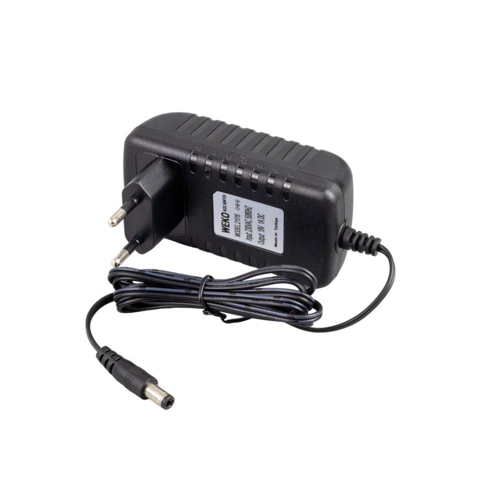 18 VOLT - 1 AMPER 5.5*2.5 UÇLU PRİZ TİPİ ADAPTÖR
